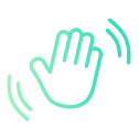 waving hand icon