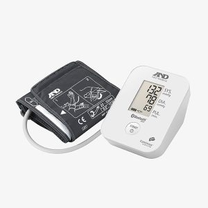 Photo of blood pressure monitor with arm cuff